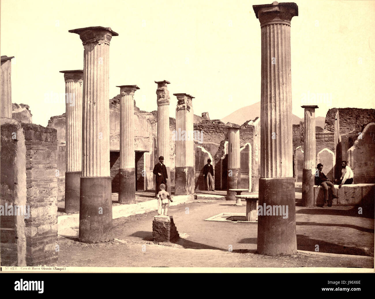 Sommer, Giorgio (1834 1914), n. 4131 Casa di Marco Olconio (Pompeya) Sitio web de la Universidad de Cornell Foto de stock