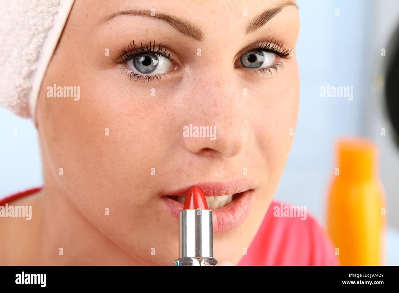 Mujer pintalabios labios Foto de stock