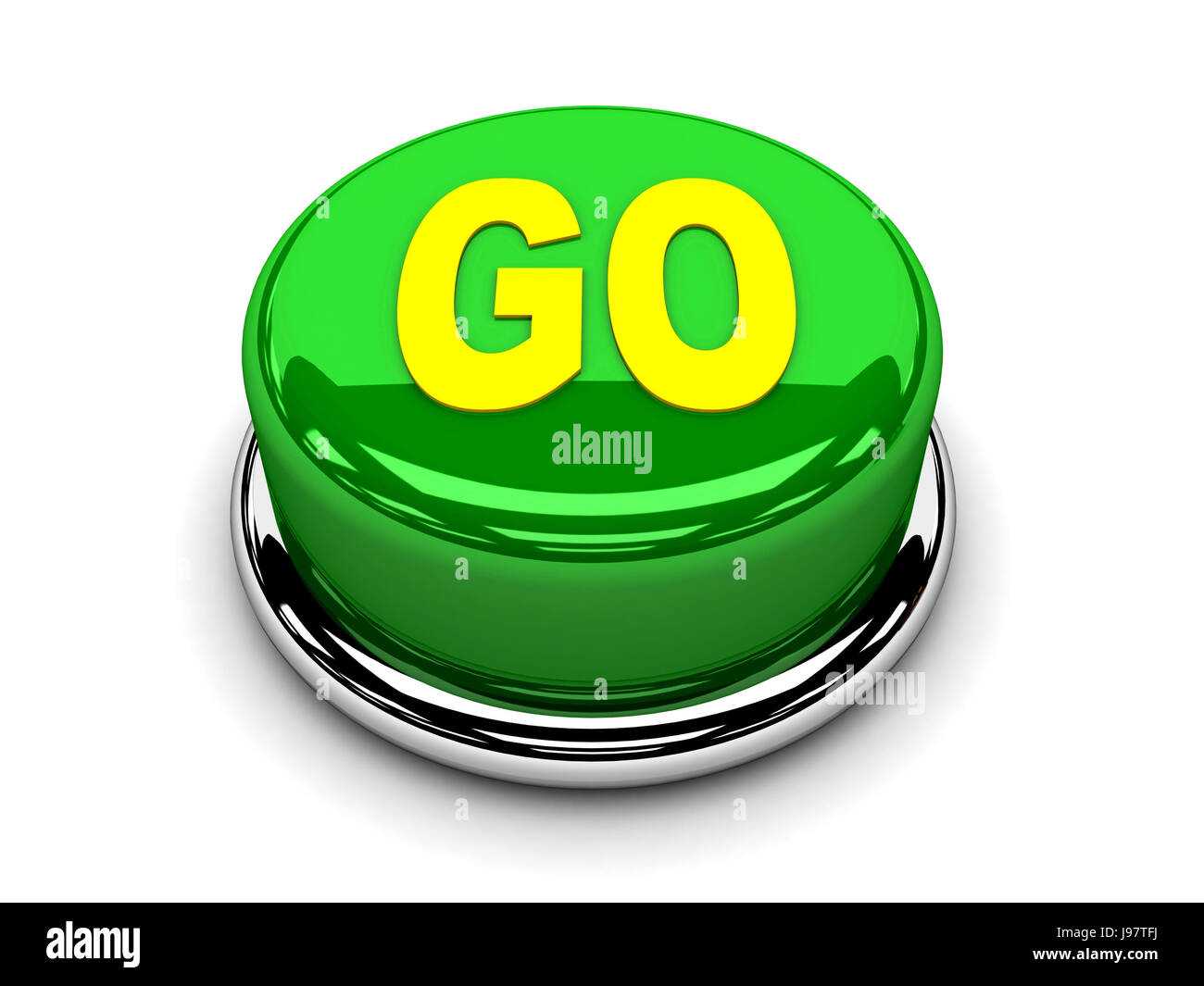 3d button go green power start push fotografías e imágenes de alta  resolución - Alamy