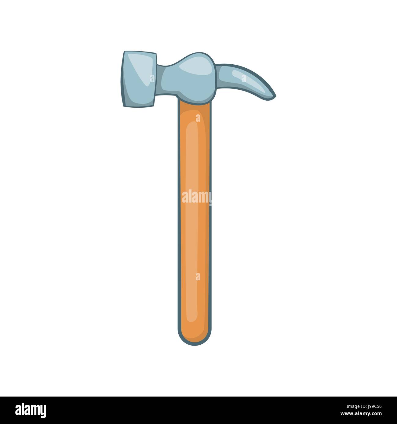 Icono de martillo de carpintero, estilo de dibujos animados Imagen Vector  de stock - Alamy