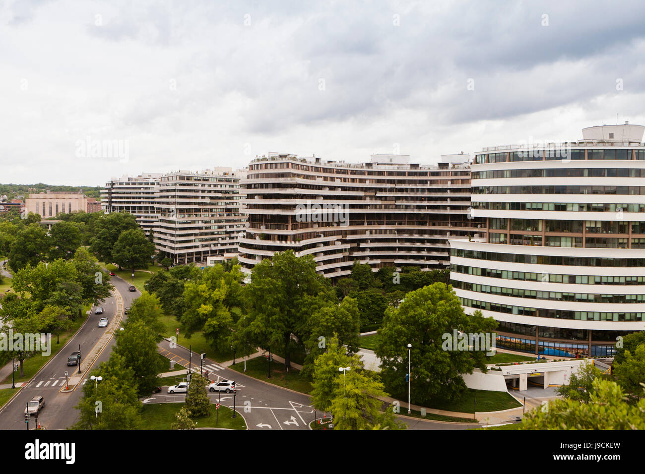 Complejo edificio Watergate Hotel - Washington, DC, EE.UU. Foto de stock