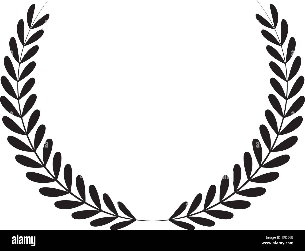 Corona hojas ornamento Imagen Vector de stock Alamy