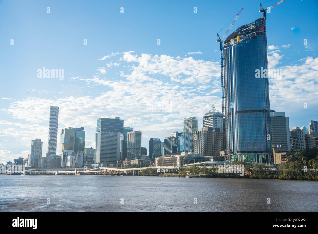 El distrito central de negocios de Brisbane, Queensland, Australia, el Pacífico Foto de stock