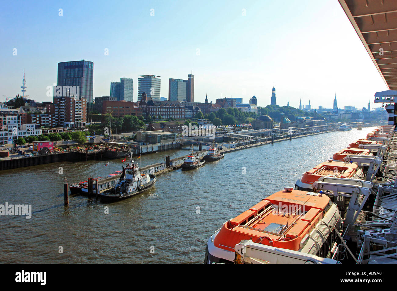 HafenCity, Hamburgo, Alemania, Europa Foto de stock