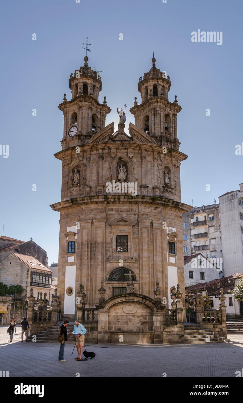 La capilla de los peregrinos del Camino de Santiago en Pontevedra, Pontevedra, Galicia, España, Europa Foto de stock