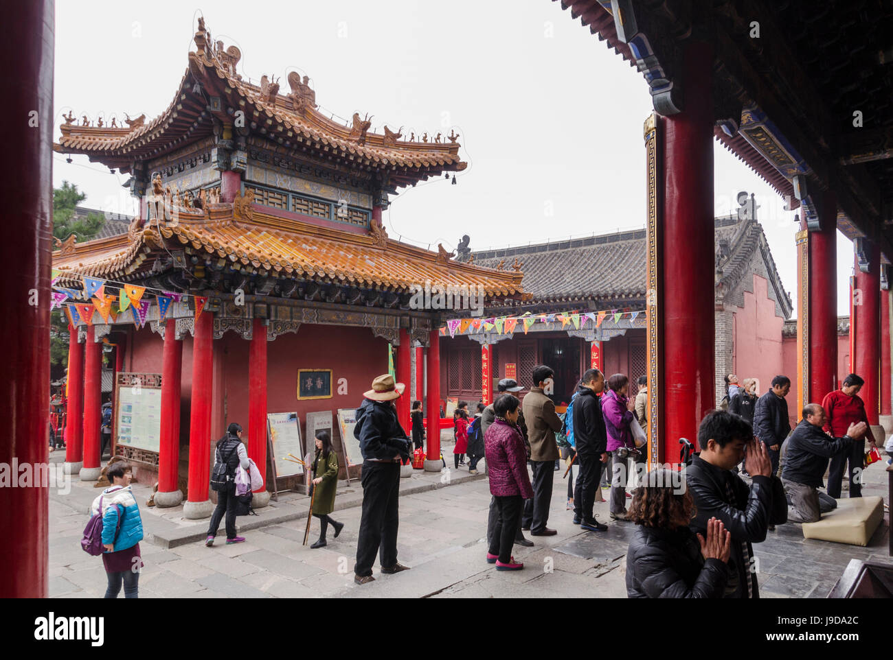 Monte Tai Shan, sitio del Patrimonio Mundial de la UNESCO, Taian, provincia de Shandong, China, Asia Foto de stock