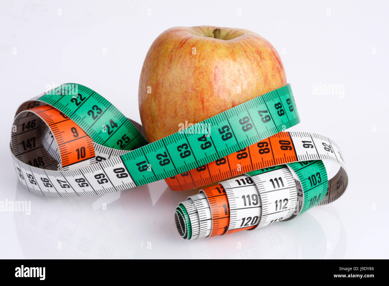 Dieta, cinta métrica, nutrición, medición, Apple, saludable, dieta, CINTA  DE MEDIR Fotografía de stock - Alamy