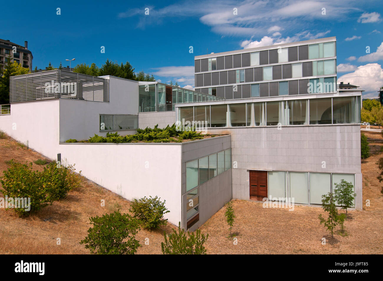 La Biblioteca Central de la universidad, Orense, en la región de