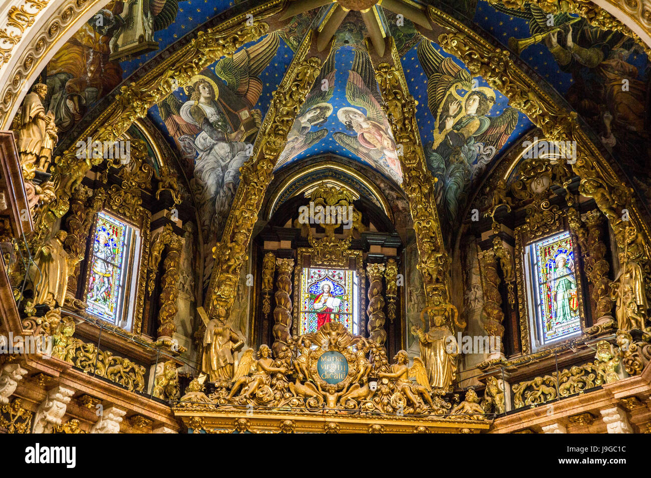 El coro de la Catedral de Valencia, Valencia, España. Foto de stock