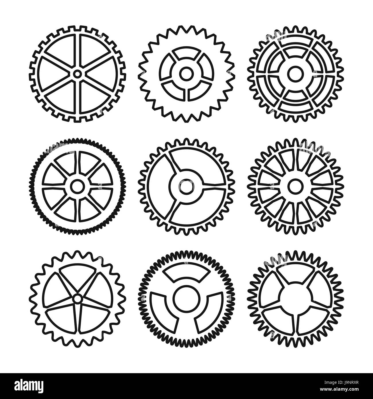 Primer plano del mecanismo del reloj engranajes y ruedas dentadas en el  mecanismo del reloj