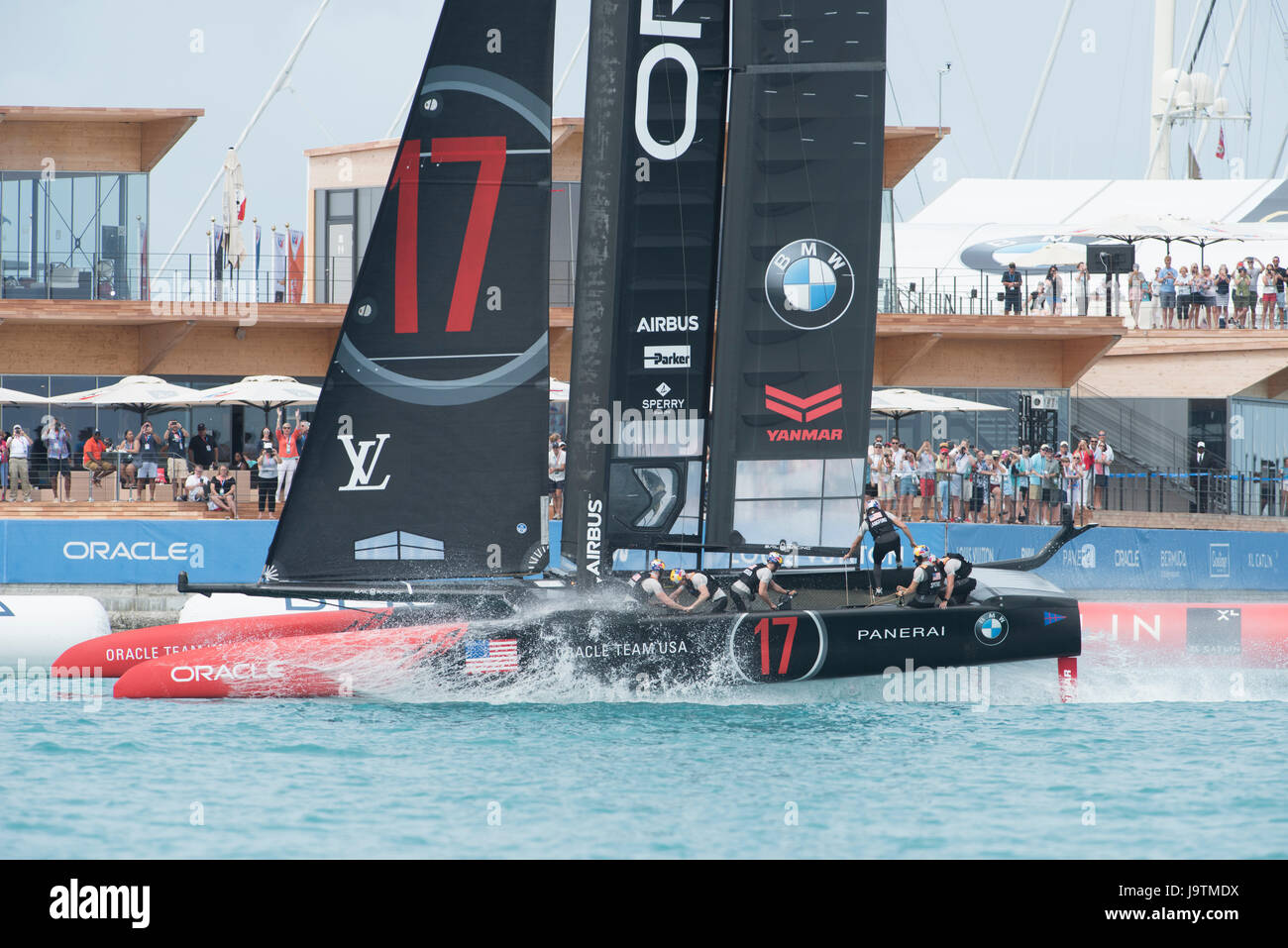 El gran sonido, Bermuda. 3 de junio de 2017. El Equipo de USA Oracle raza Land Rover BAR (GBR