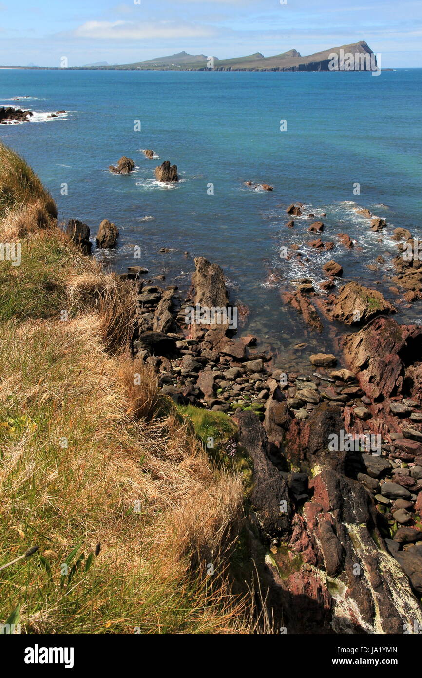 Vista de las tres hermanas,Dingle Peninsula / Irlanda Foto de stock