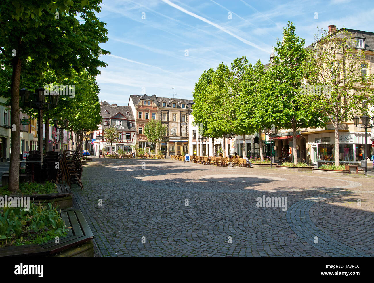 El mercado de andernach Foto de stock