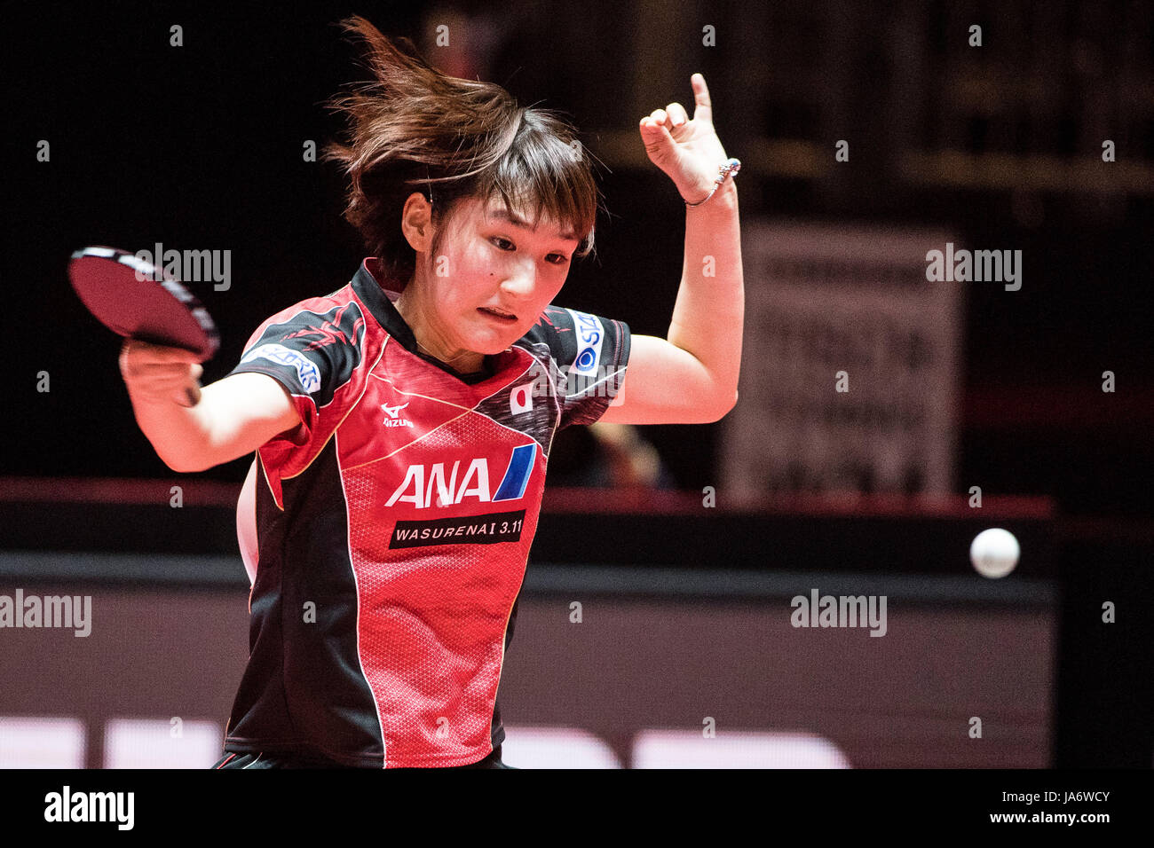 Miyu Kato (JPN), Junio 02, 2017 Mundial de Tenis de mesa ITTF Champioship  en Messe Dusseldorf, Alemania, Europa (Foto por Enrico Calderoni/AFLO  SPORT) [0391] Fotografía de stock - Alamy