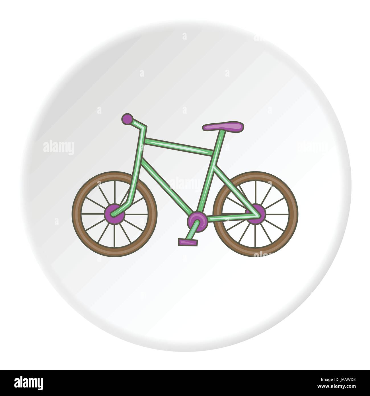 Bike icono, estilo de dibujos animados Imagen Vector de stock - Alamy