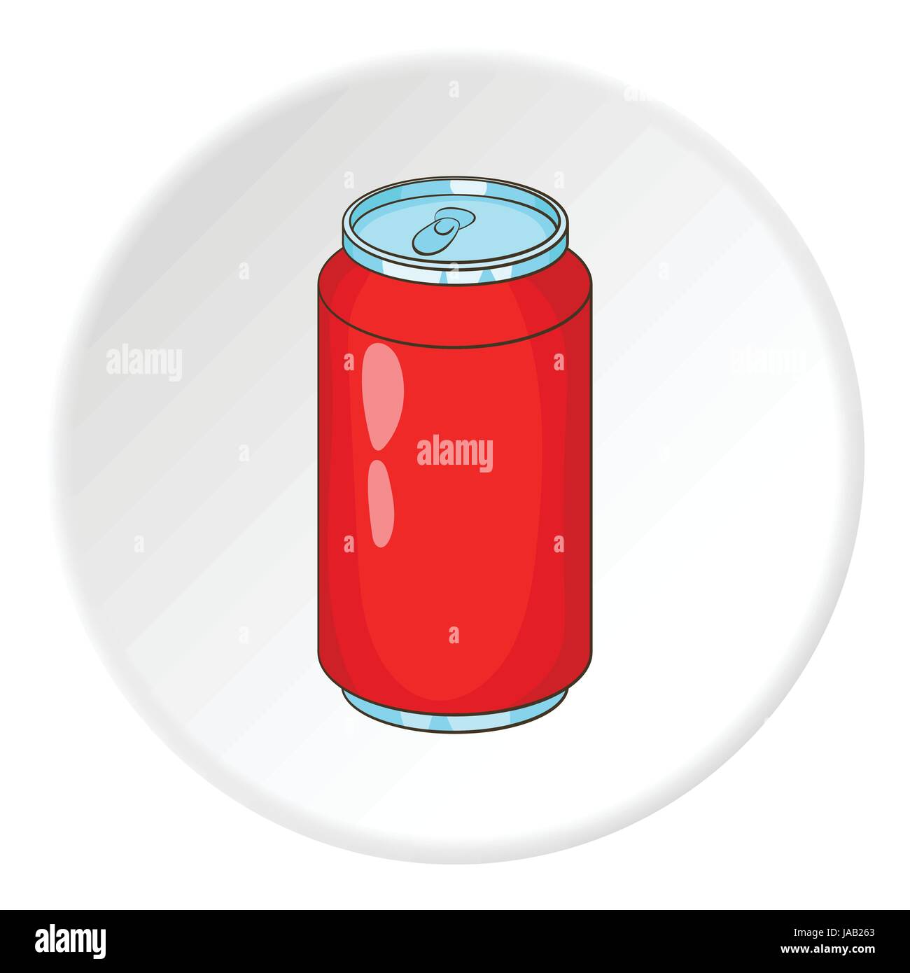 Lata de refresco, icono de estilo de dibujos animados Imagen Vector de  stock - Alamy