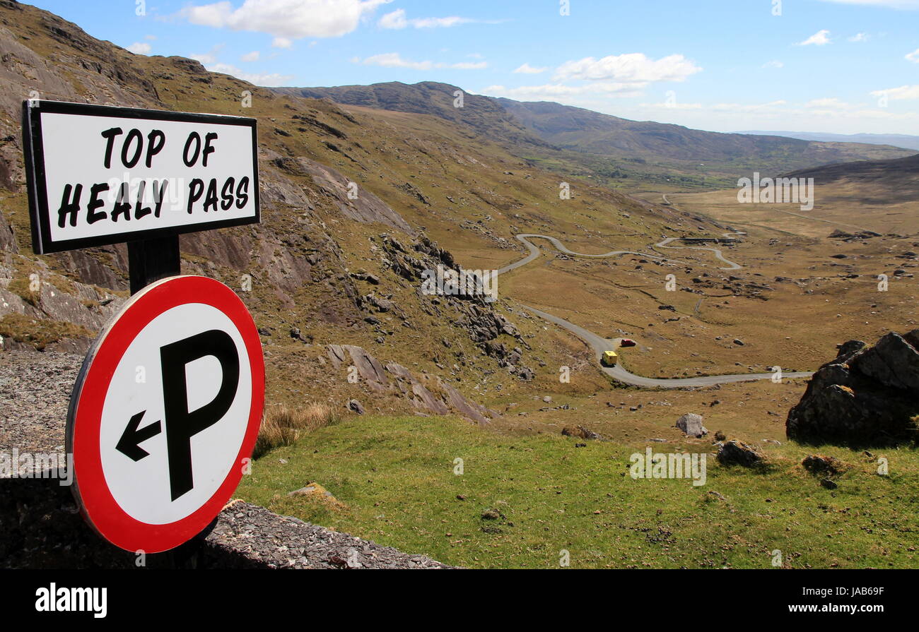 En healy pass,beara / Irlanda Foto de stock