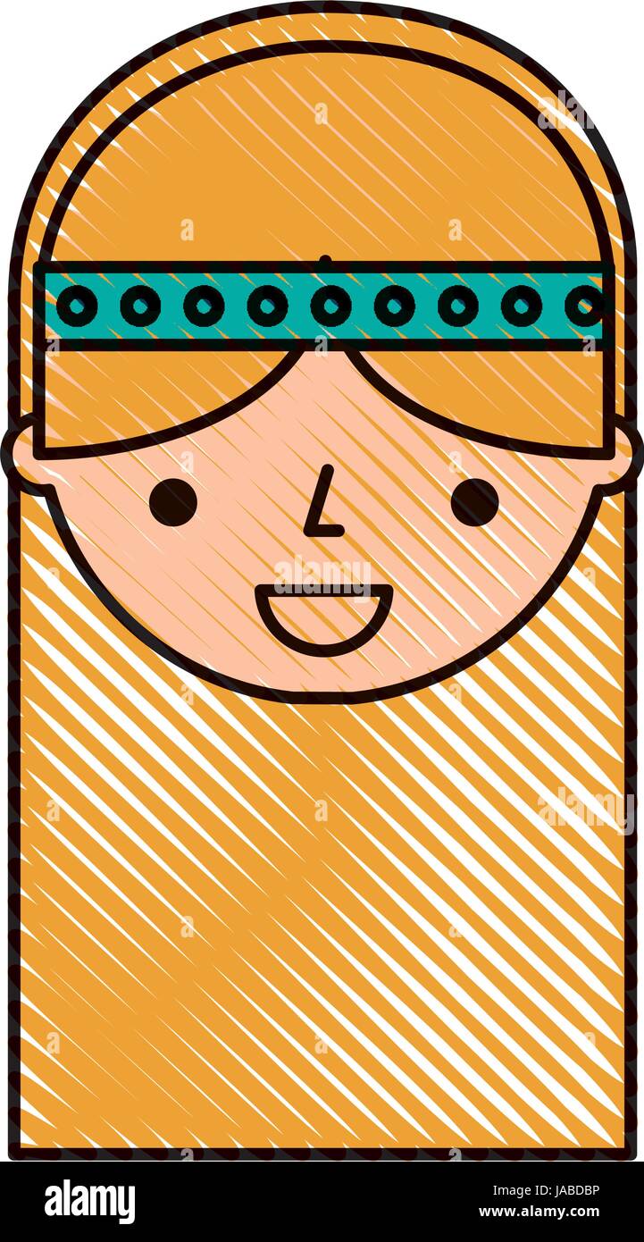 Mujer de carácter estilo hippie Imagen Vector de stock - Alamy