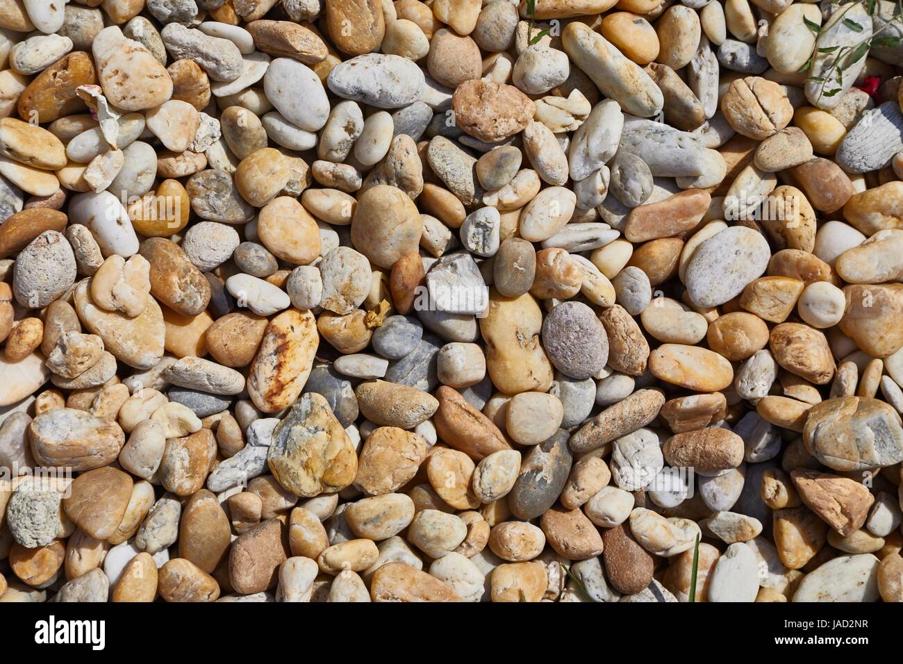 Las piedras en una playa Foto de stock