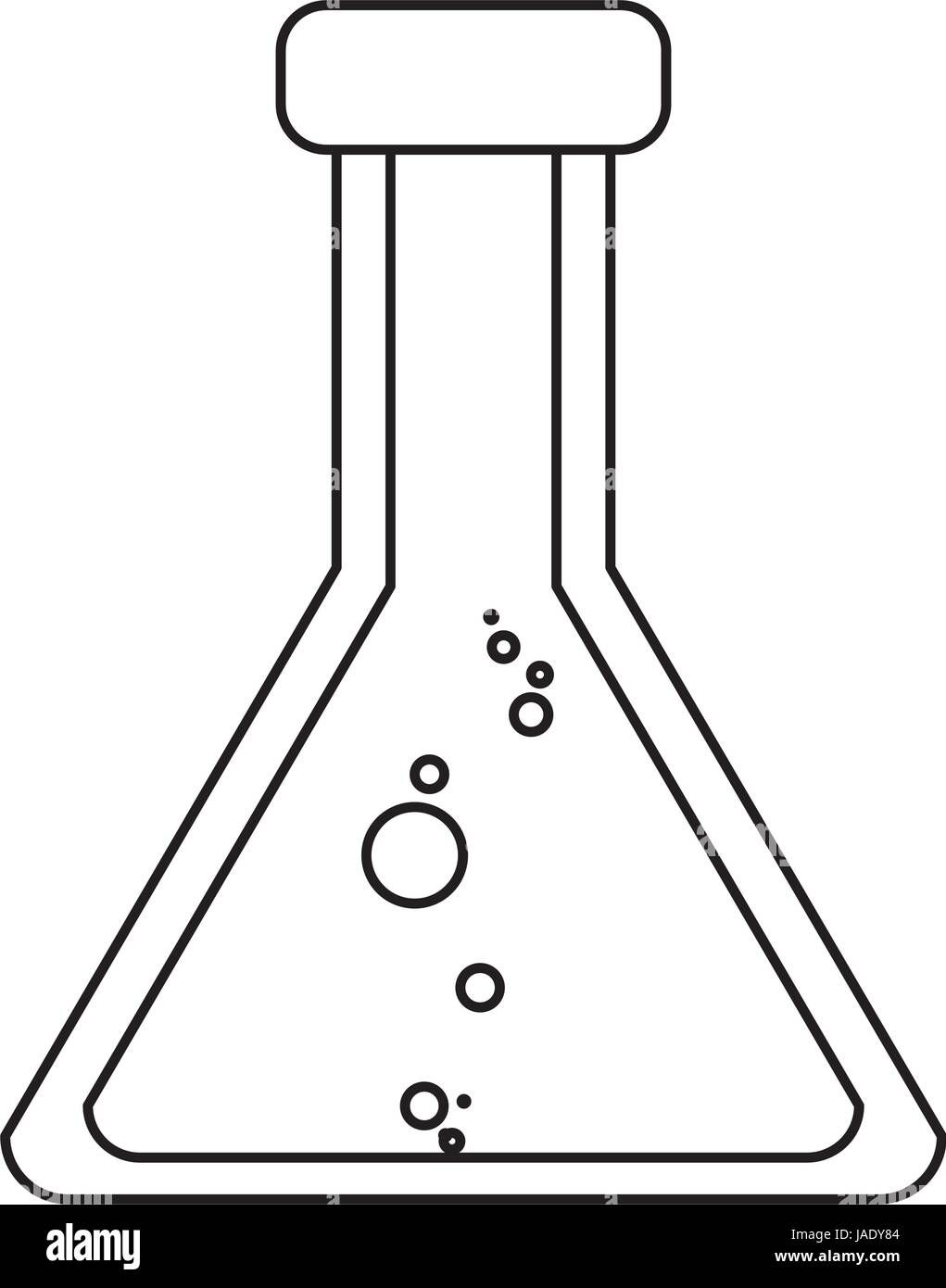 Matraz Erlenmeyer Química Imagen Vector de stock - Alamy