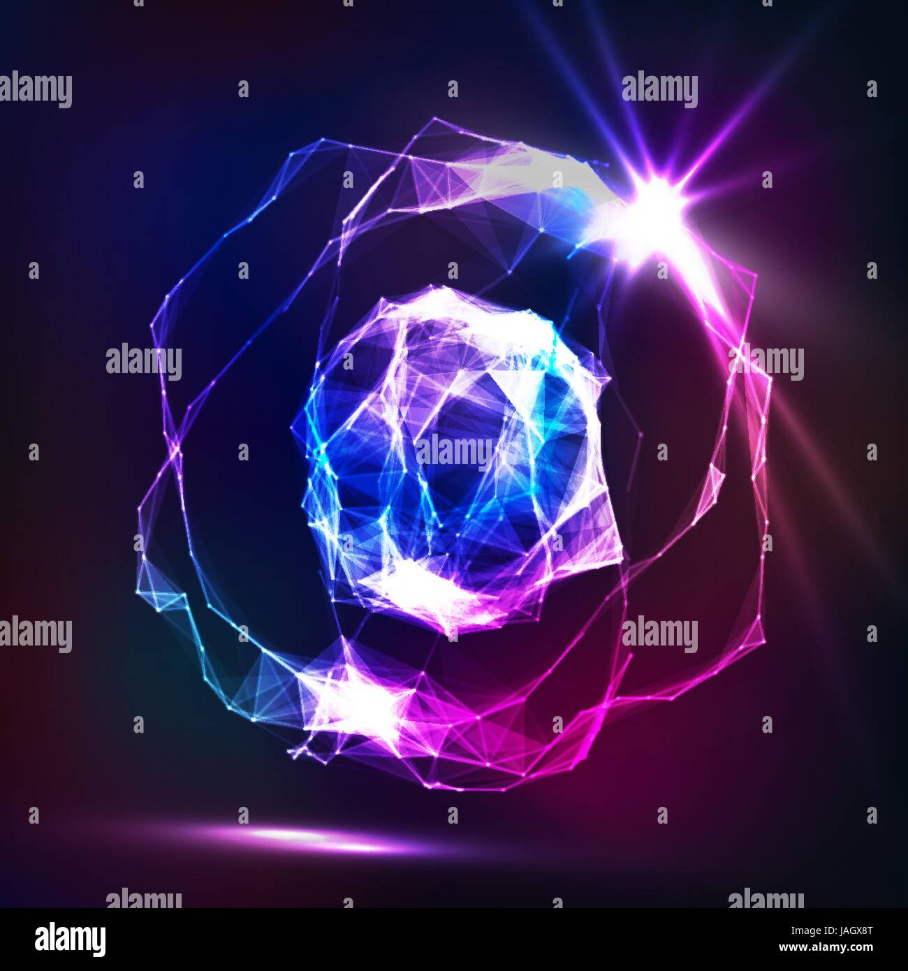 Tecnologia Futurista Estilo Punto Debrises Voladores Elegante Fondo Para Presentacion De Negocio Imagen Vector De Stock Alamy