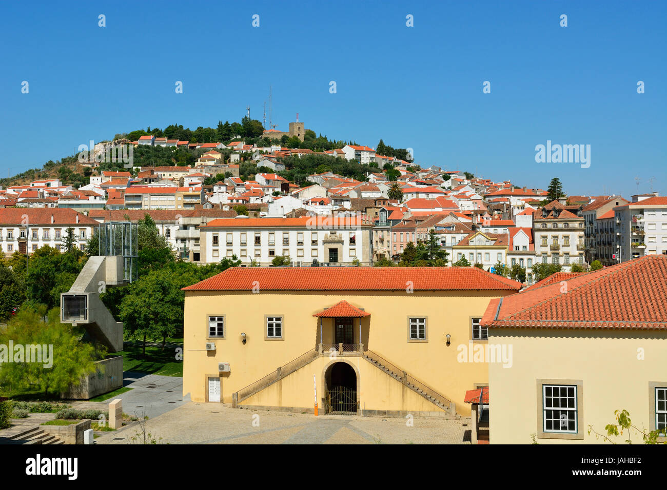 La ciudad de Castelo Branco. Beira Baixa, Portugal Foto de stock