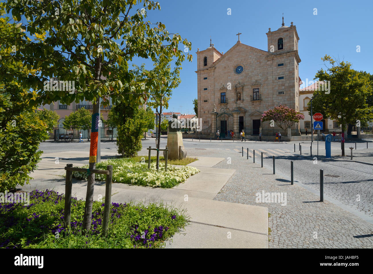 La Motherchurch de Castelo Branco. Beira Baixa, Portugal Foto de stock