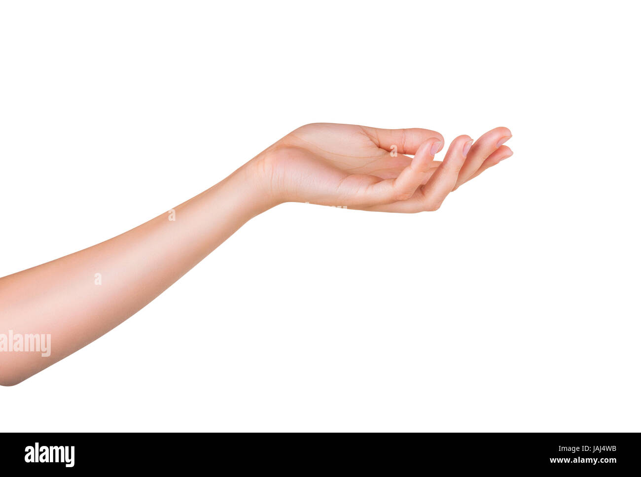 La mano de una mujer sujeta Foto de stock 1652940808