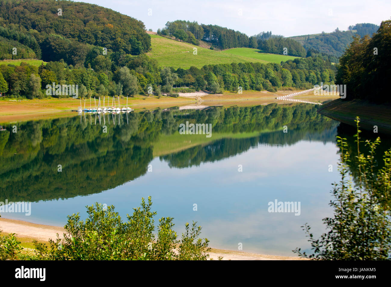 BRD, Nordrhein-Westfalen, Hochsauerlandkreis, Meschede, Hennetalsperre Foto de stock
