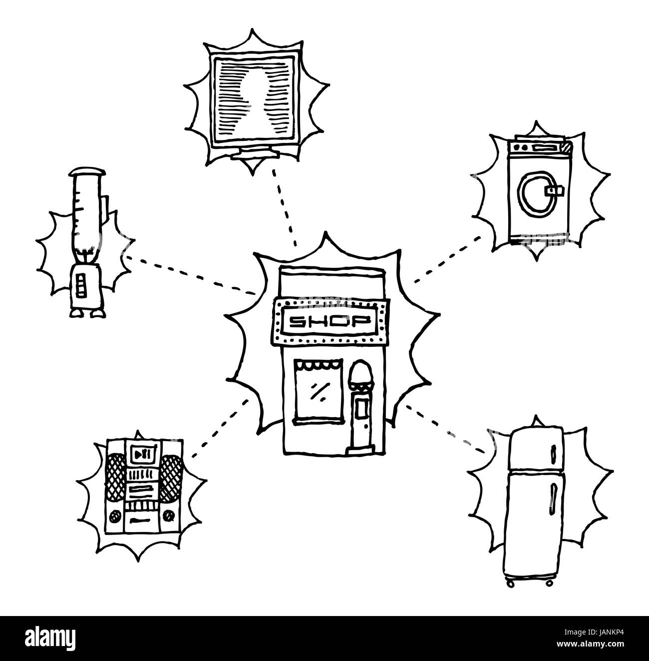 Tienda de electrodomesticos electrodomesticos fotografías e imágenes de