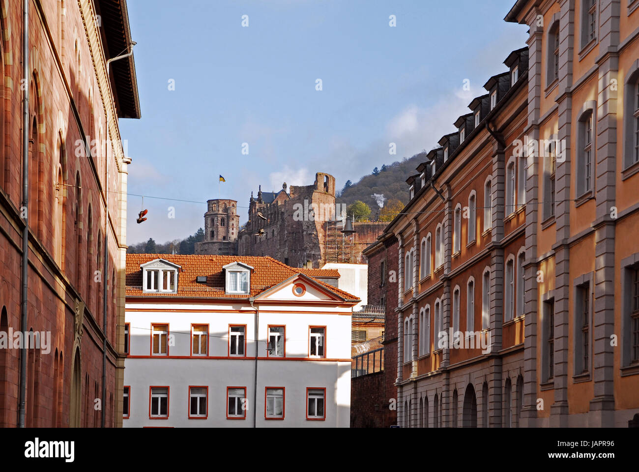 El casco antiguo de Heidelberg Foto de stock