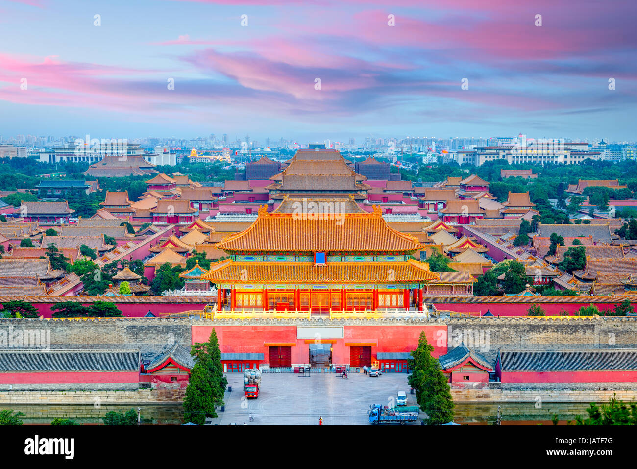 Beijing, China, en la antigua Ciudad Prohibida. Foto de stock