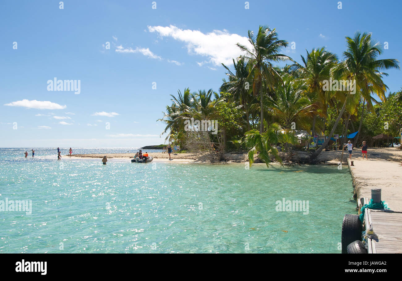 Ilet du Gosier - Gosier Island - Le Gosier, Guadalupe isla del Caribe Foto de stock