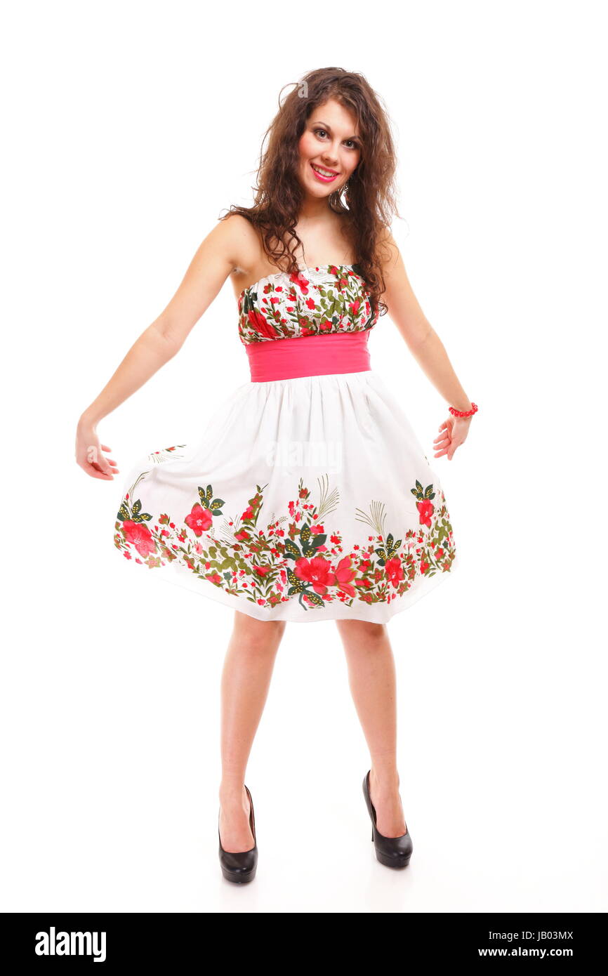 Vestido florido recortadas de stock Alamy