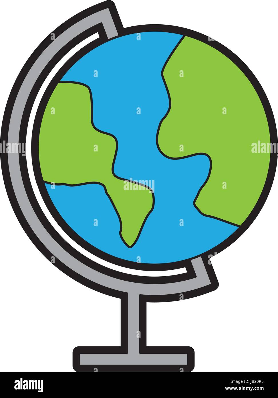 Mapa del mundo de color de dibujos animados Imagen Vector de stock - Alamy