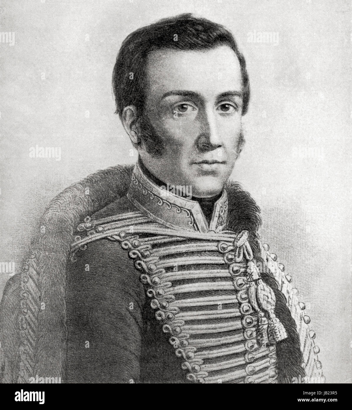 José Miguel Carrera Verdugo, 1785 - 1821. General chileno considerado uno  de los fundadores de Chile independiente,
