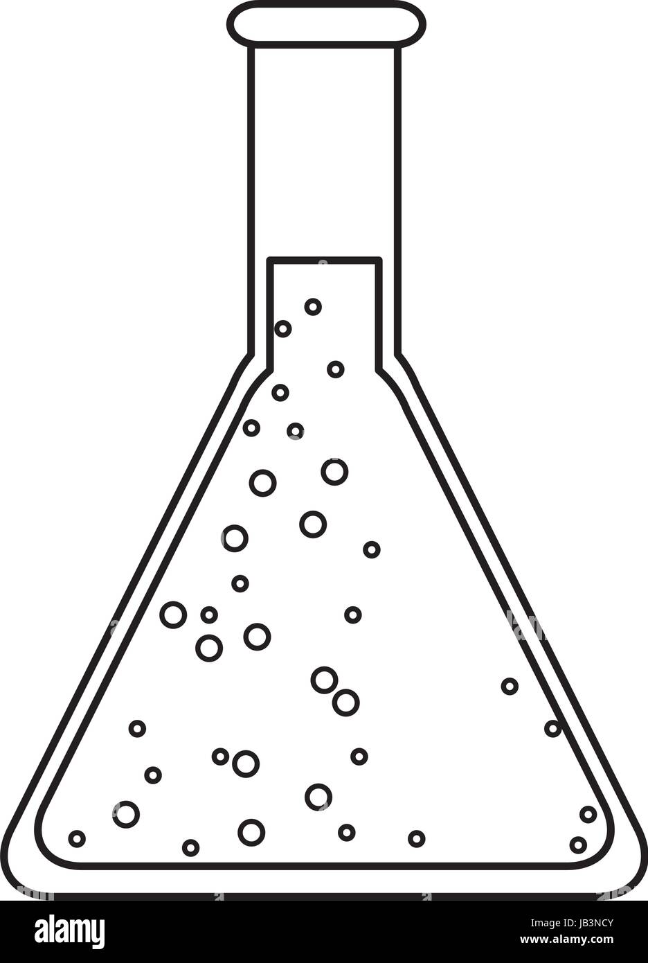Tubo de ensayo de vidrio científico química de laboratorio Imagen Vector de  stock - Alamy