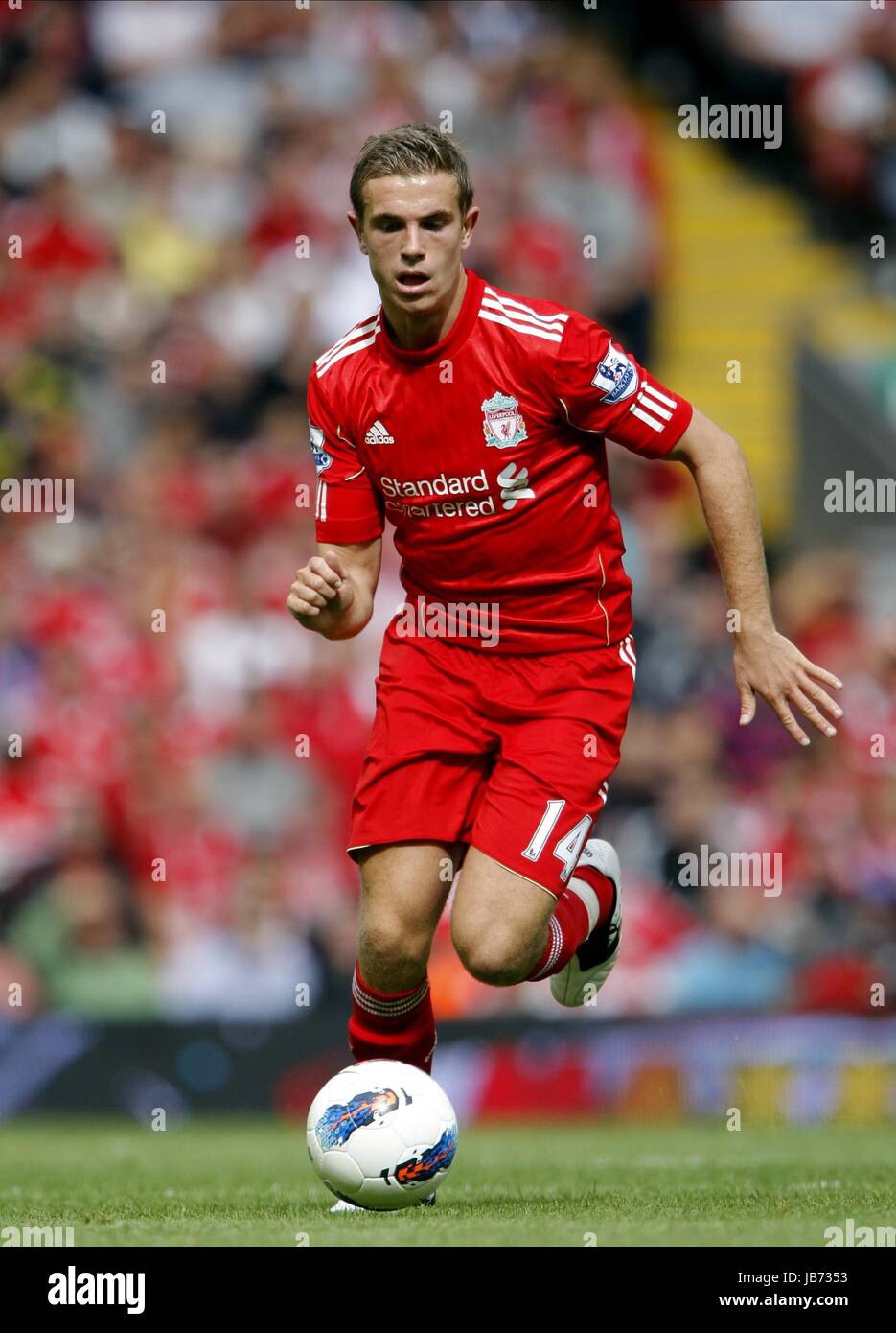 JORDAN HENDERSON ANFIELD Liverpool FC Liverpool, Inglaterra el 13 de agosto  de 2011 Fotografía de stock - Alamy