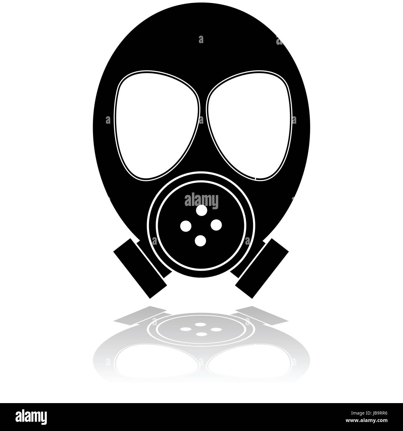 Ilustración que muestra el icono de una máscara utilizada para protección  contra gases tóxicos Fotografía de stock - Alamy