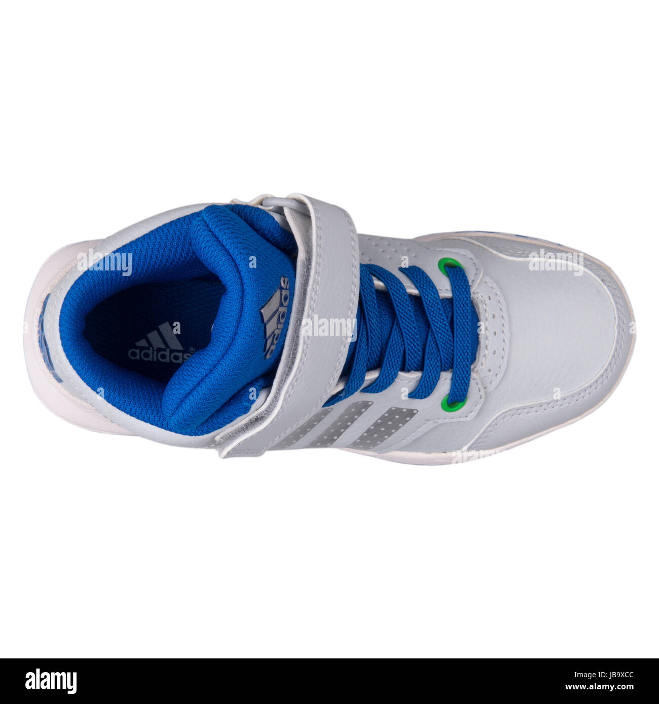 Adidas Jan BS 2 mediados C plata y azul para niños zapatillas deportivas -  B23906 Fotografía de stock - Alamy