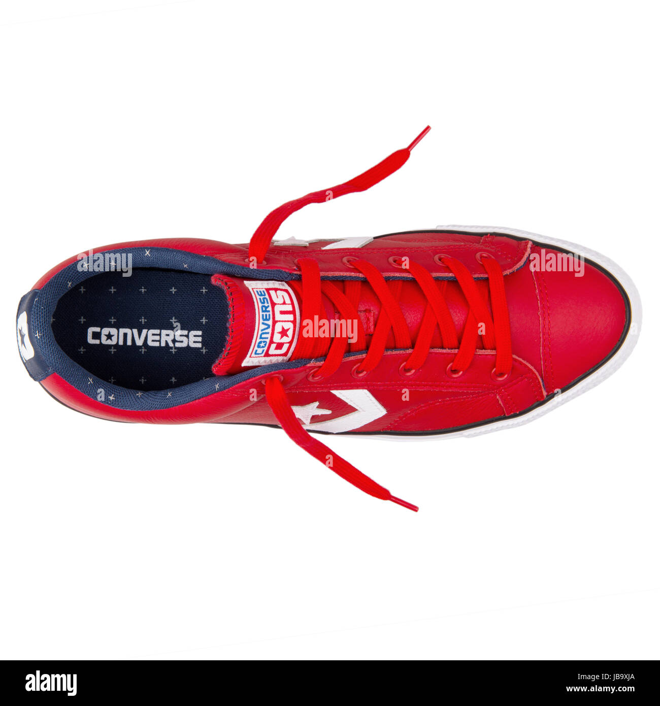 Converse Chuck Taylor All Star Player OX El cuero rojo y blanco Casino  Unisex Zapatos - 149770C Fotografía de stock - Alamy