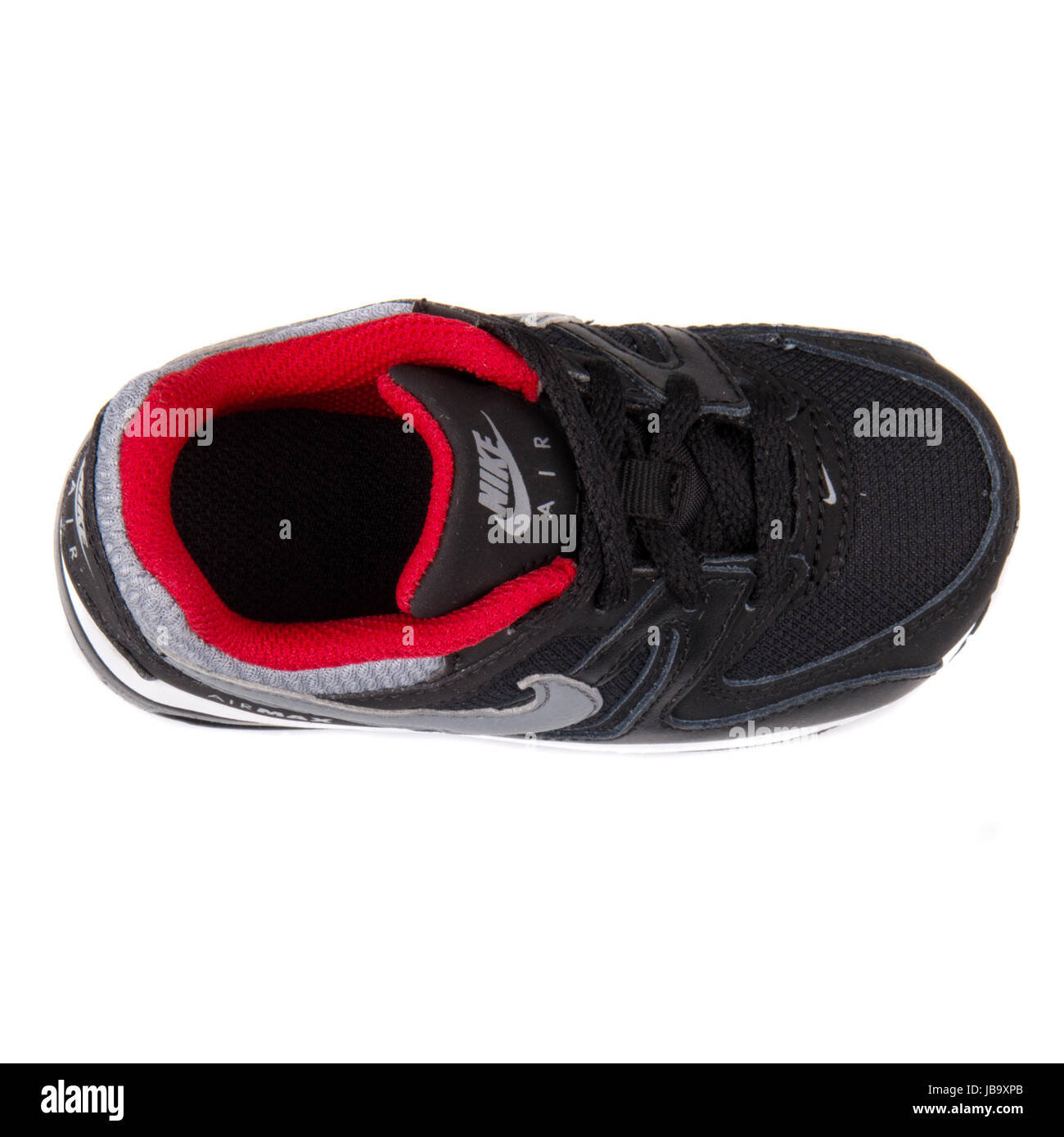 Nike Air Max Command (TD) en negro, gris y rojo pequeños zapatos deportivos  - 412229-065 Fotografía de stock - Alamy