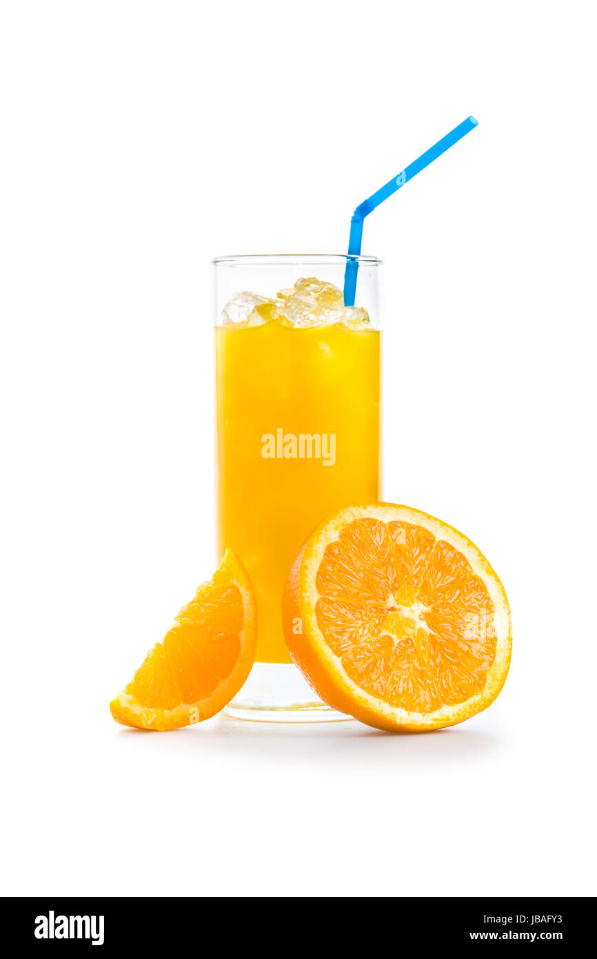 Frisch gepresster Orangensaft Foto de stock