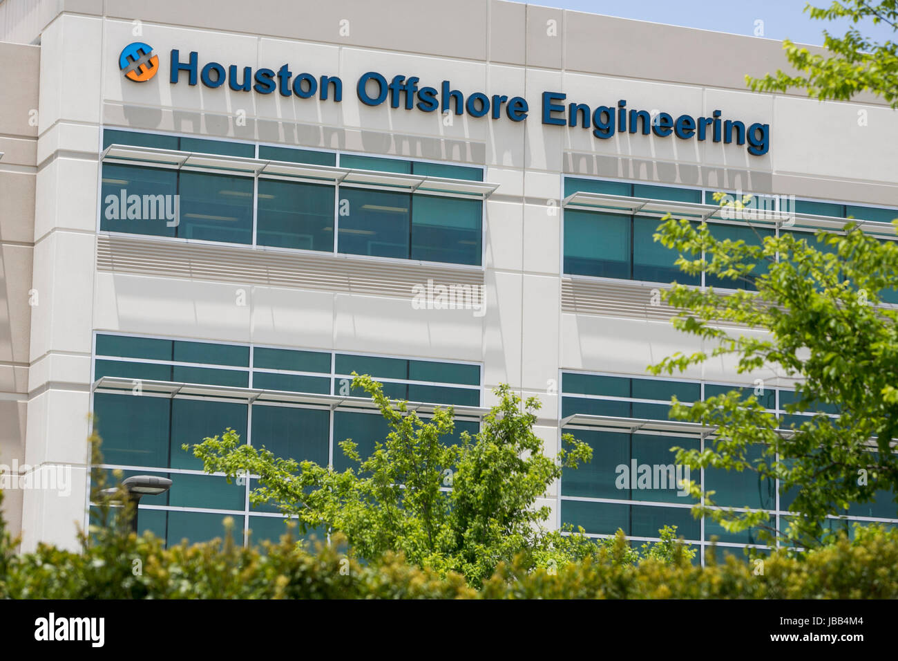 Un logotipo firmar fuera de la sede de ingeniería Offshore de Houston en Houston, Texas, el 27 de mayo de 2017. Foto de stock
