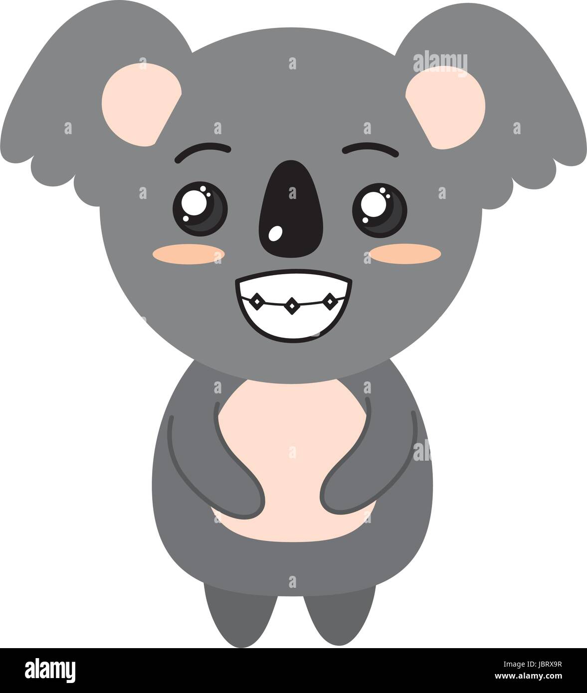 Lindo koala animal salvaje con expresión de cara Imagen Vector de stock - Alamy Lindo koala animal salvaje con expresión de cara Imagen Vector de stock - Alamy