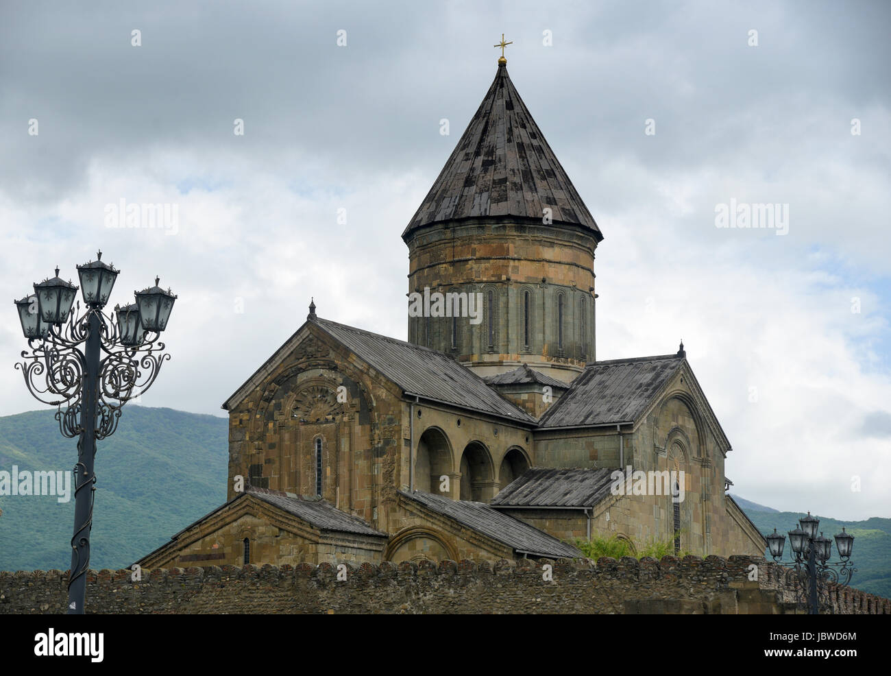 Georgia, Mtskheta, la Catedral de Sveti-Tskhoveli Foto de stock
