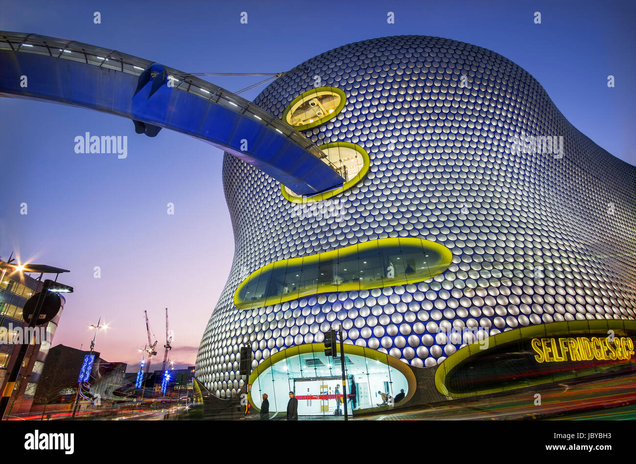 La imponente y estrafalario Selfridges & Co Edificio en Birmingham, Reino Unido Foto de stock