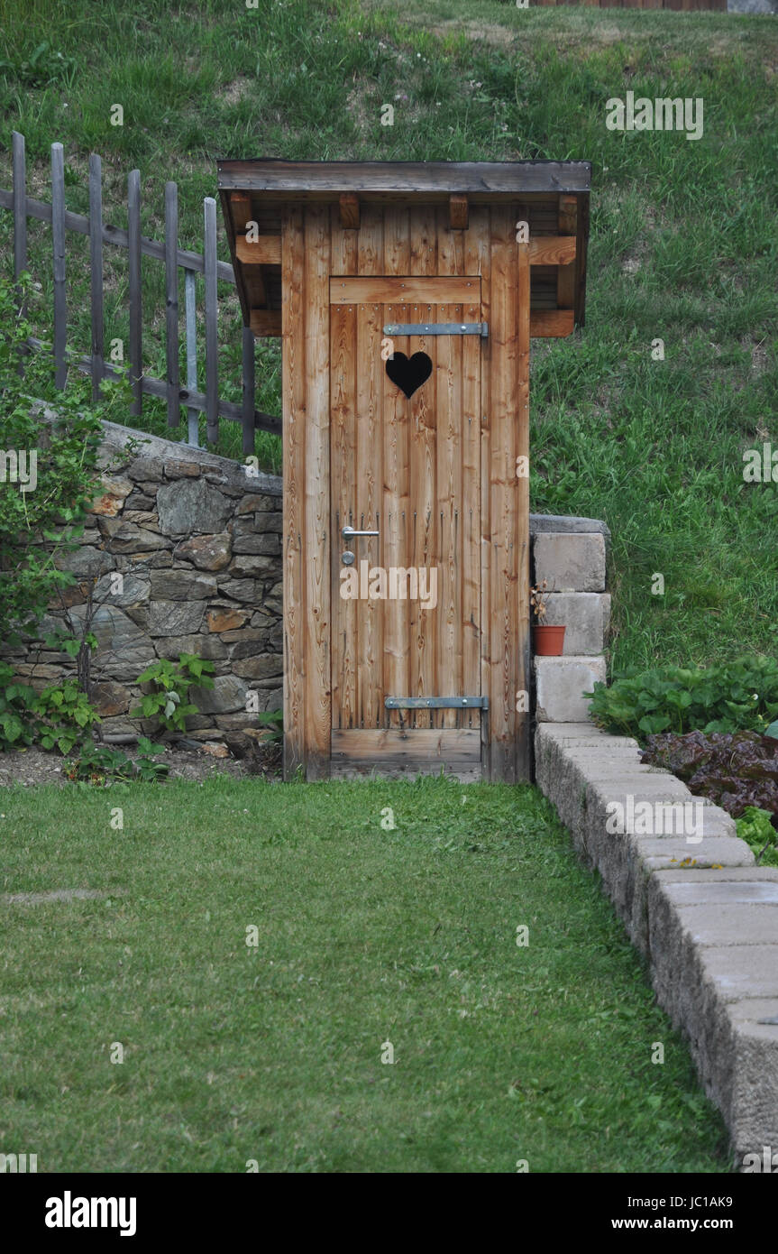 Toilettenäuschen, toilette,klo, klohäuschen, wc, 00 hütte Foto de stock