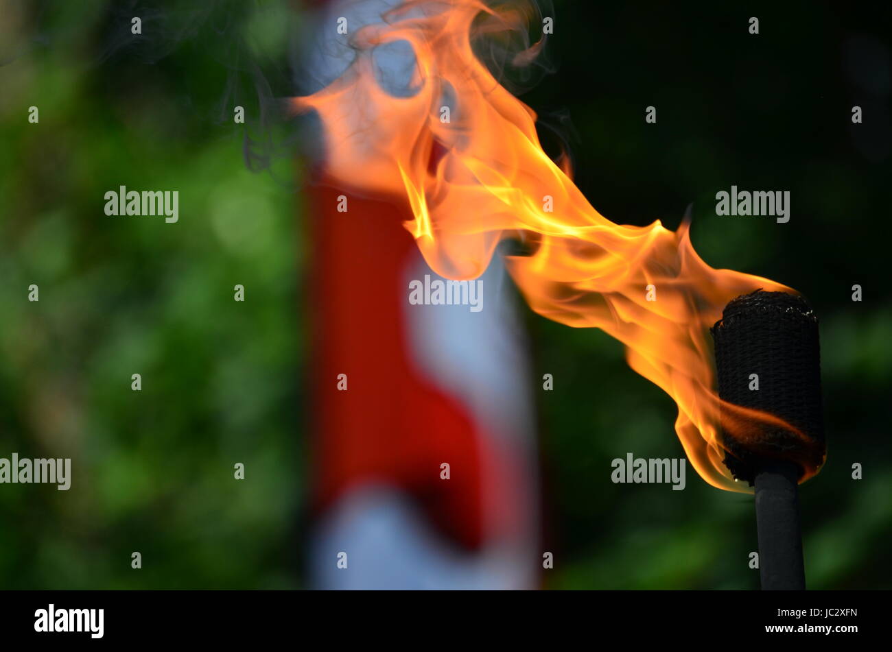 Incendio de antorcha de malabarismo Foto de stock