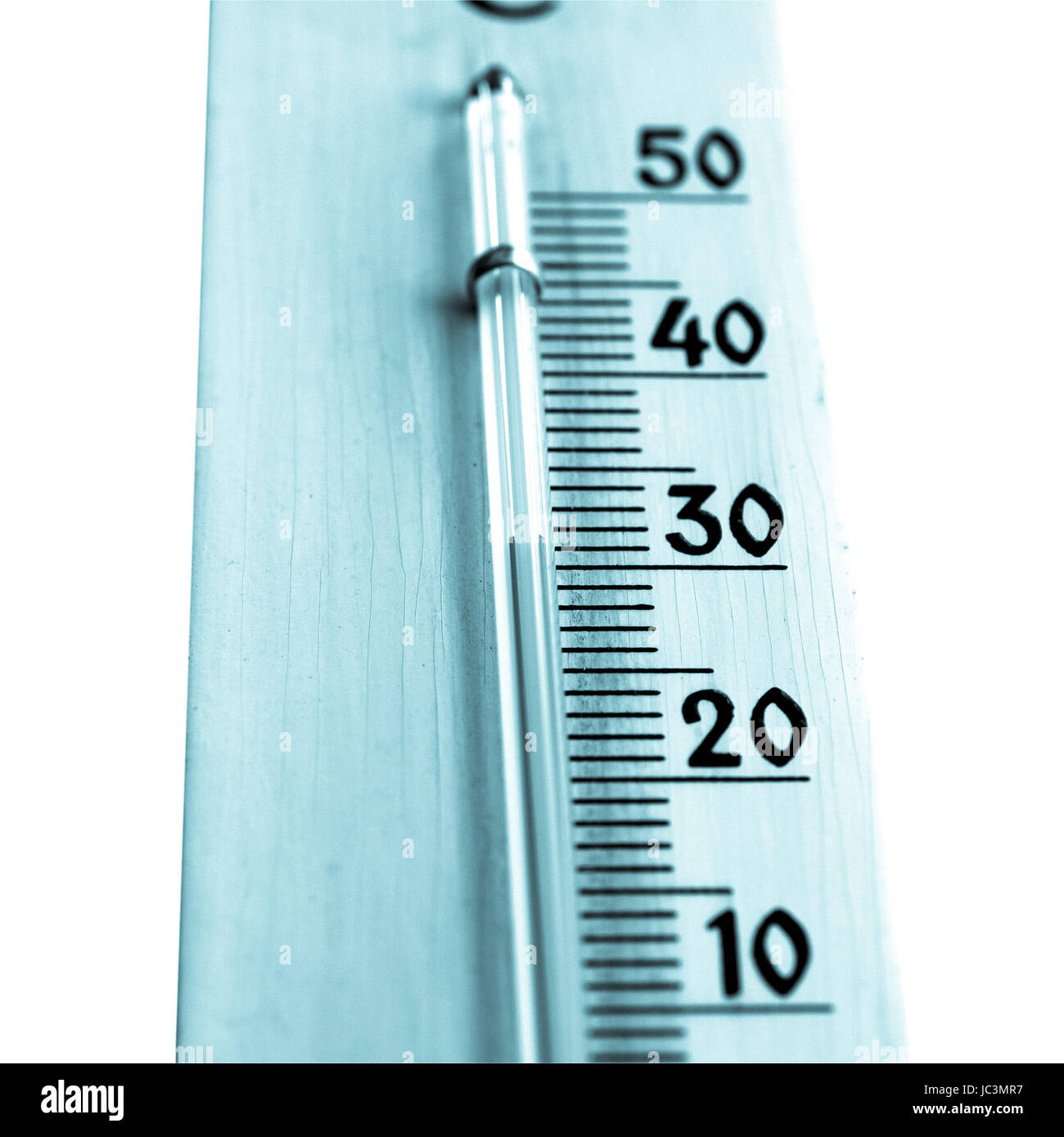 Termómetro para medir la temperatura de instrumentos - Hot summer - enfriar  cianotipo Fotografía de stock - Alamy